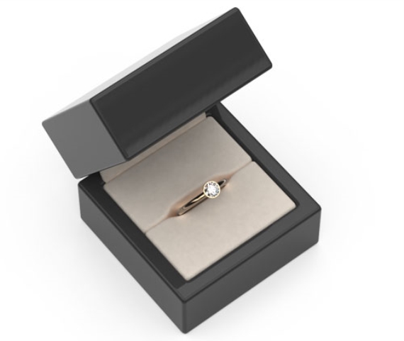 Dainty Diamond Engagement Ring