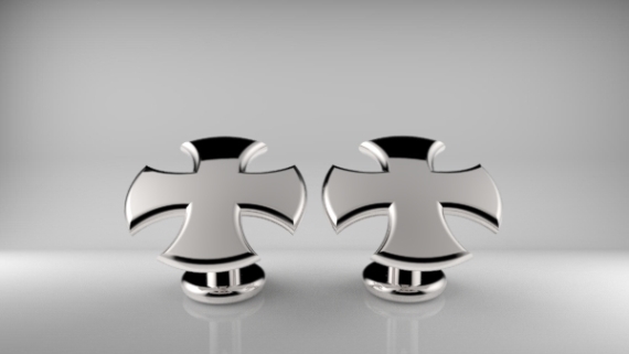 Stylised Cross Cufflinks