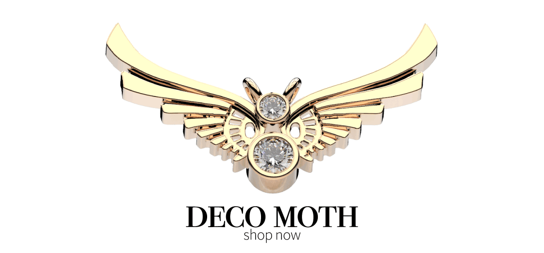 Deco Moth Pendant