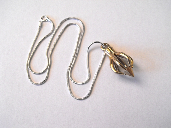 Organic Pod, Sterling Silver