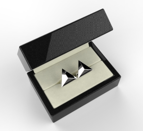 Striking Pyramid Cufflinks