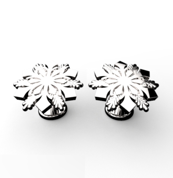 Winter Storm Cufflinks